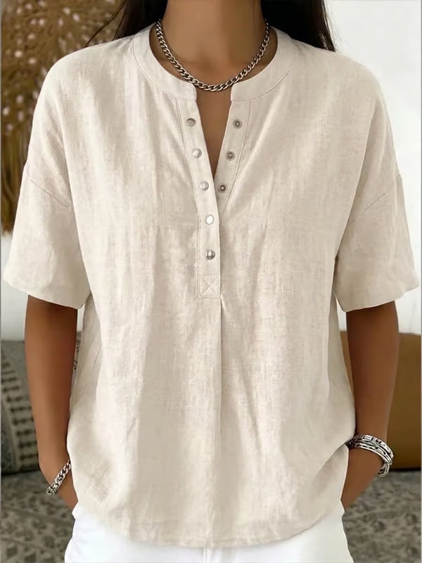🔥Women's Casual Solid Color Blouse