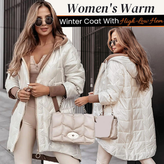 💥Hot Sales-49% OFF❄️Women's Warm Winter Coat with High-Low Hem