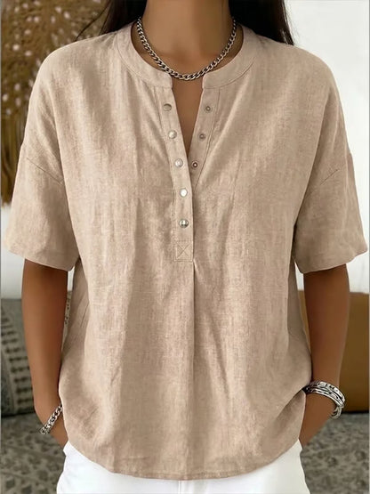 🔥Women's Casual Solid Color Blouse