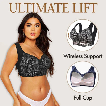 【⏰Buy 1 Get 2 Free⏰】🌸Mega Sale💐Ultimate Lift Stretch Full Shape Seamless Lace Bra