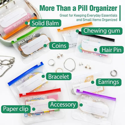 🔥🔥Last day Promotion - 65%OFF💊A8 Waterproof Pill Pouch Set – 7 to 14 Days of Meds & Vitamins💧Waterproof & Crush-Resistant Shell