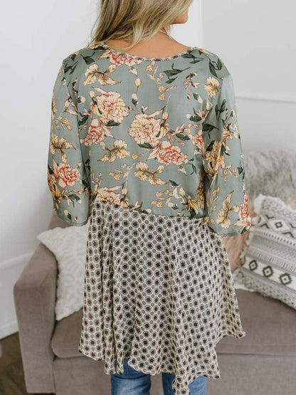 🌸Women's Floral Kimono Ruffle Sleeve Tie Cardigans Flowy Boho Loose Cover Ups