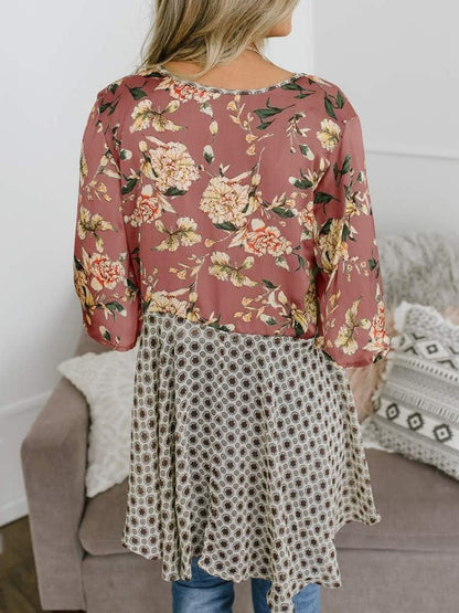 🌸Women's Floral Kimono Ruffle Sleeve Tie Cardigans Flowy Boho Loose Cover Ups