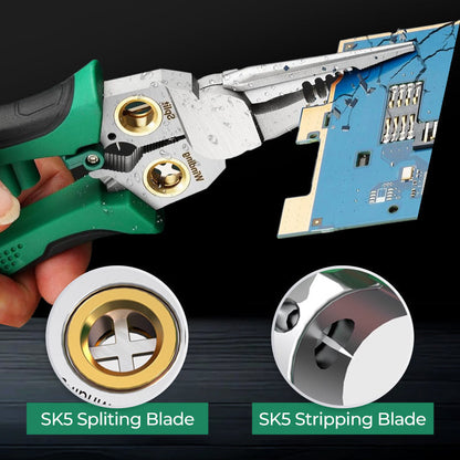 💥8-in-1 Multi-Functional Wire Stripper Scissors With Electrical Test