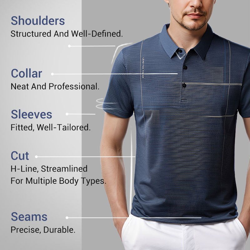 💥Hot Sale🔥Men's Loose Cool Breathable Lapel T-Shirt