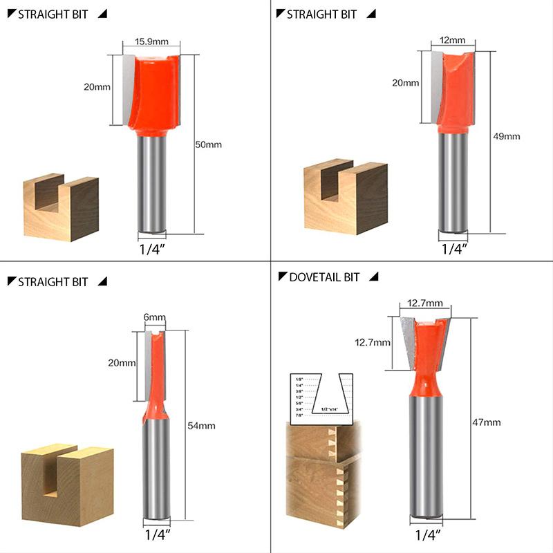 8mm Router Bit Set
