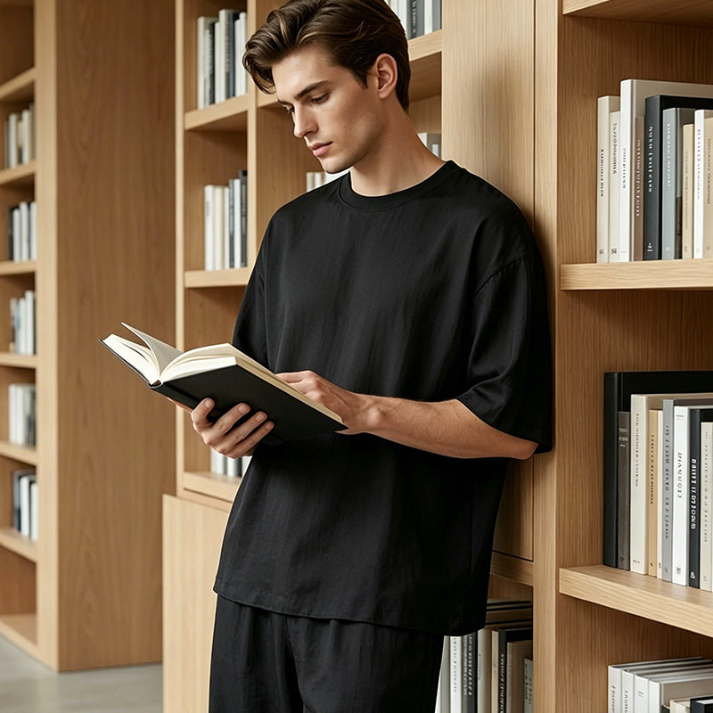 🥳SUMMER HOT SALE💥49% OFF! 🔥Men's T-Shirt & Wide-Leg Pants 2-Piece Set
