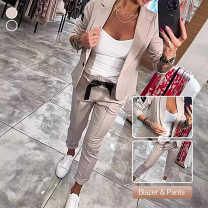 💥Hot Sales-49% OFF🔥Women's Casual Suit Jacket Pants 2-Piece Set