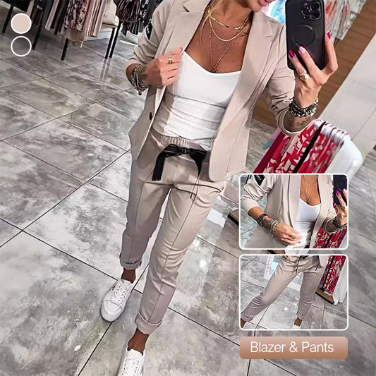 💥Hot Sales-49% OFF🔥Women's Casual Suit Jacket Pants 2-Piece Set