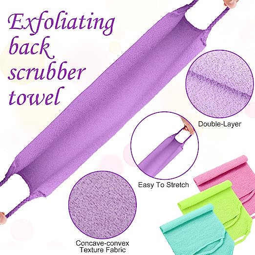 💥Hot Sale🍃Stretchable Back Rub Bath Towel
