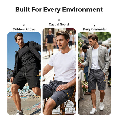 🥳2026 HOT SALE🥳💞50K+ SOLD!👴🩳 50% OFF! Men's Cargo Shorts with Drawstring – Easy pull-on, multi-pockets. Lightweight & comfy. Perfect for walks or gardening. 🛡️🌿