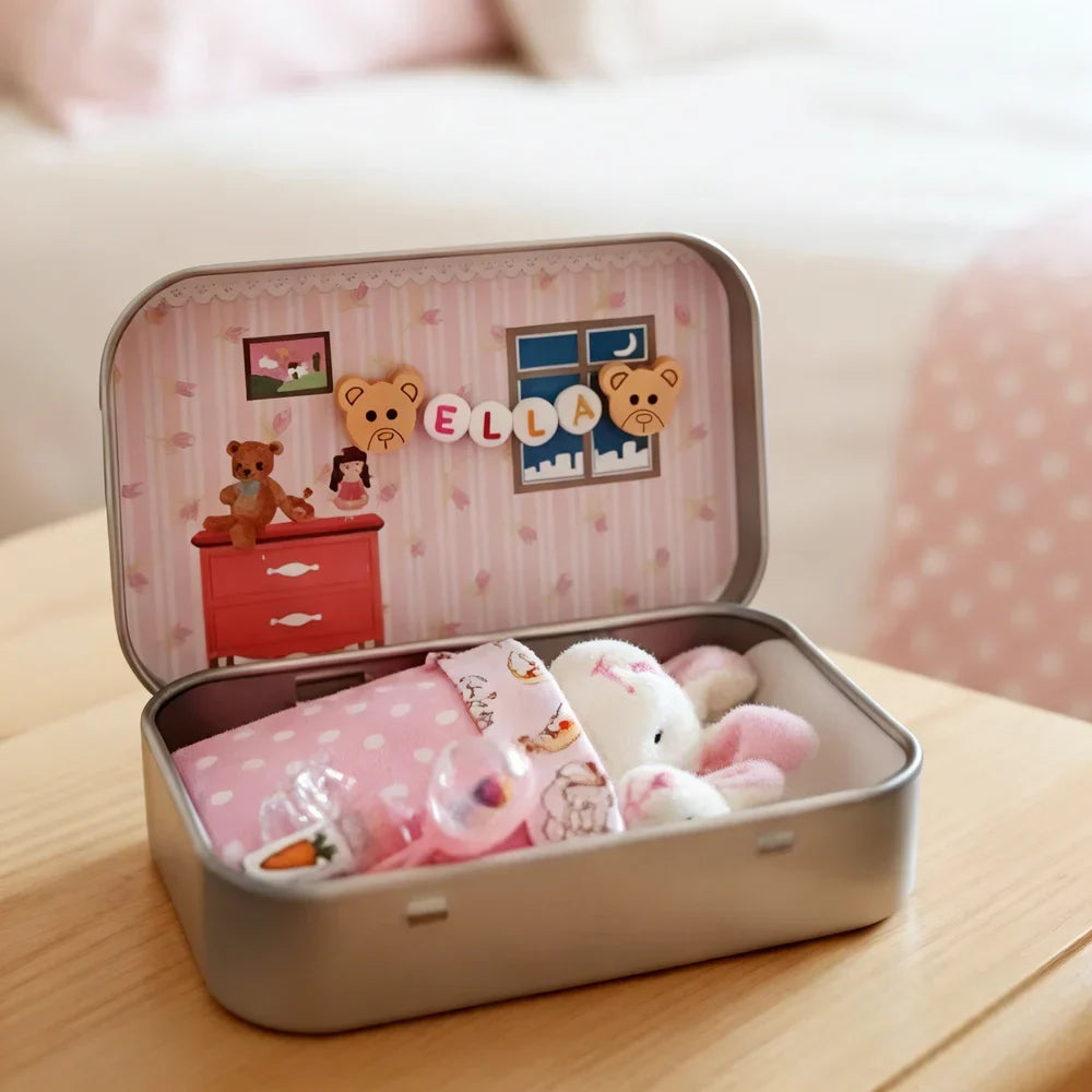 🎉Easter Best Gift 49% OFF🎁🐇Bunny Mummy Tiny Plush Pocket Tin