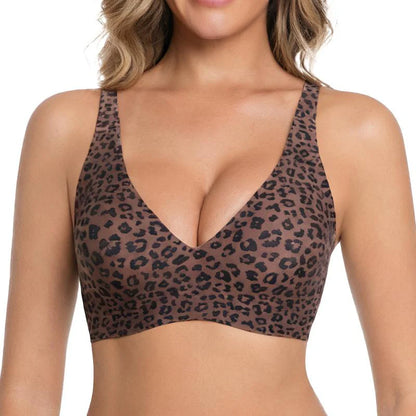 Deep V Plunge Push-up Wirefree Seamless Bra
