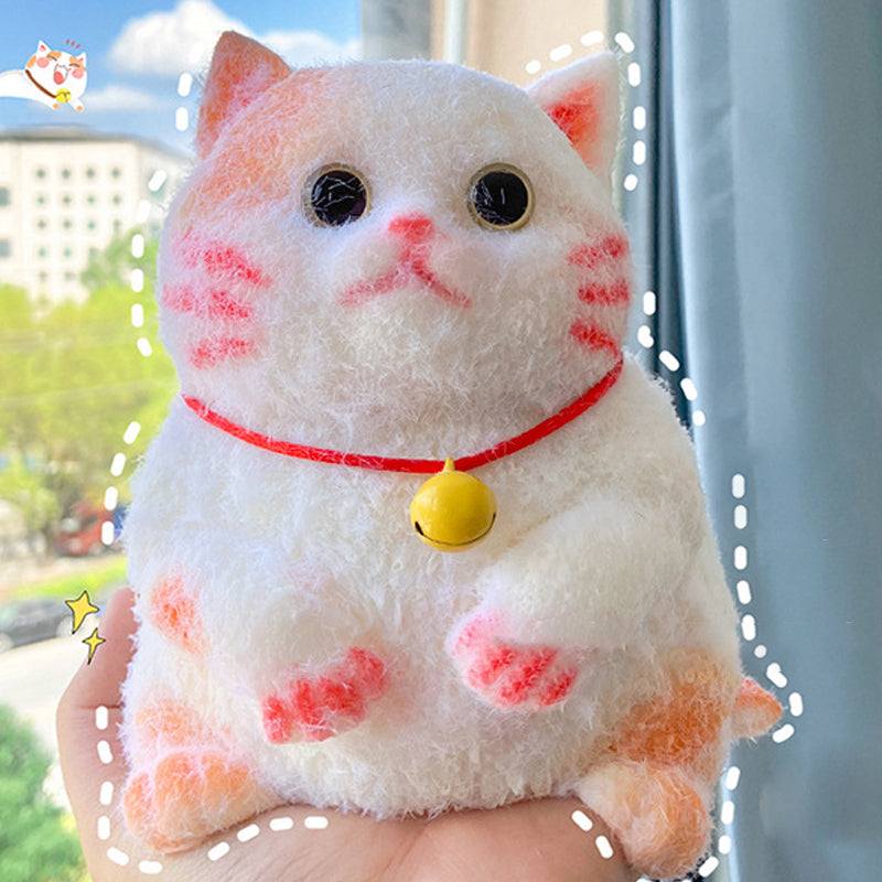 🎁😻Cute and soft cat-shaped toy💕(relieves stress)
