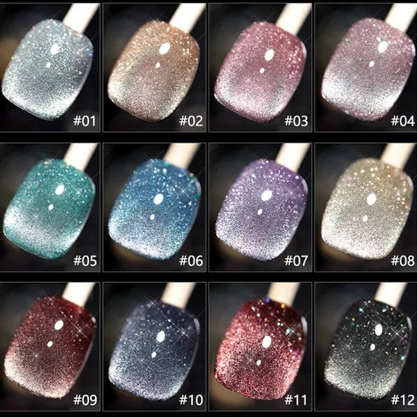 💅Laser Diamond Cat Eye Nail Polish💎