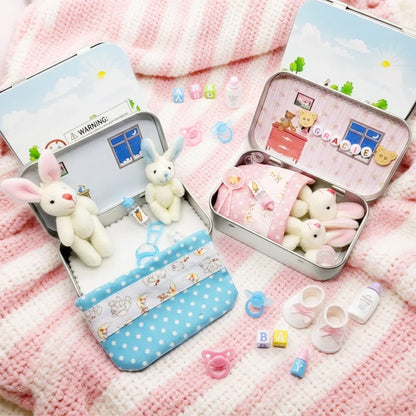 🎉Easter Best Gift 49% OFF🎁🐇Bunny Mummy Tiny Plush Pocket Tin
