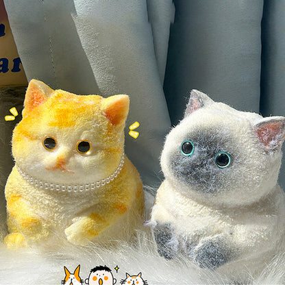 🎁😻Cute and soft cat-shaped toy💕(relieves stress)
