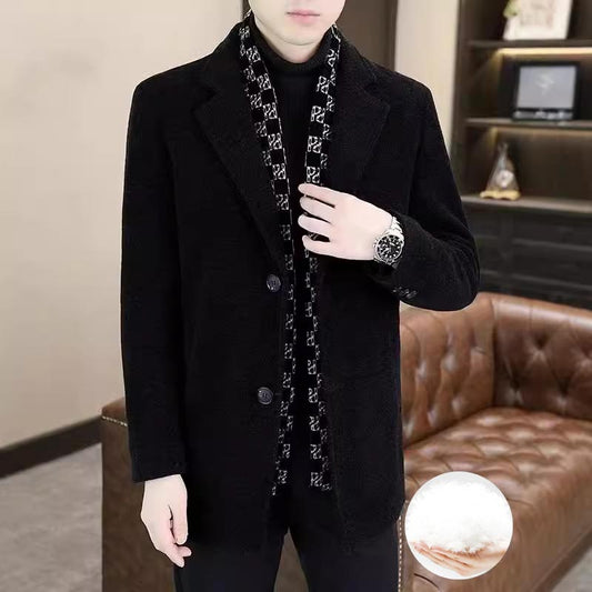🍂Men's Mid-Length Warm Coat | Thick Down, Elegant Design
