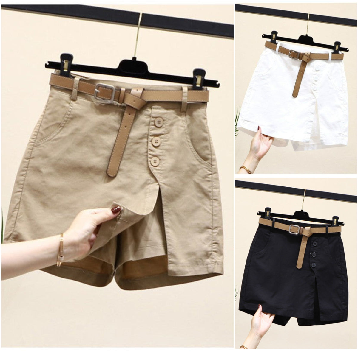 💥Hot Sale🤩-Women's Skirt Shorts (with Belt)