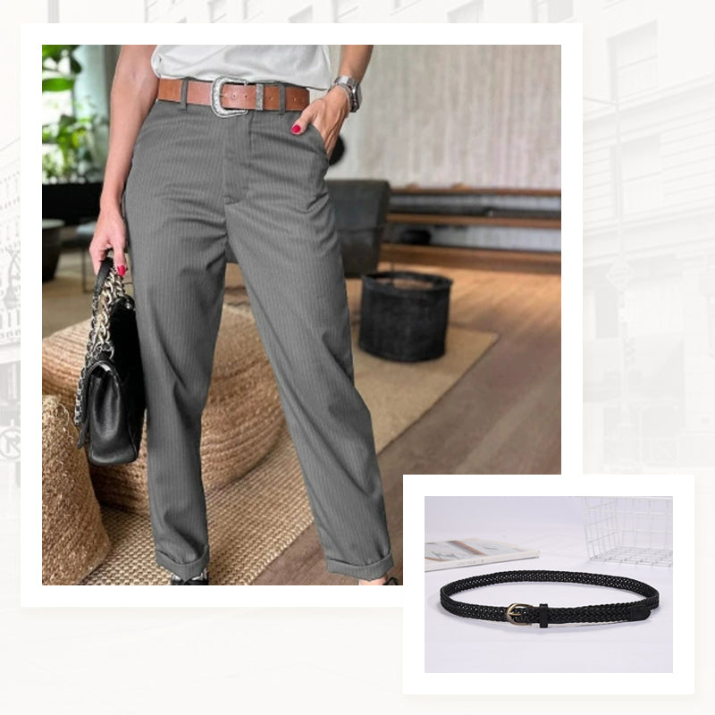 🍃Women's High Waist Casual Straight Blazer Pants