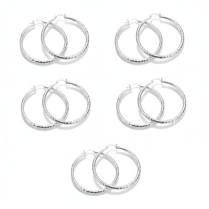 ✨BUY 1 GET 1 FREE🔥Diamond-Cut Hoop Earrings for Women👑