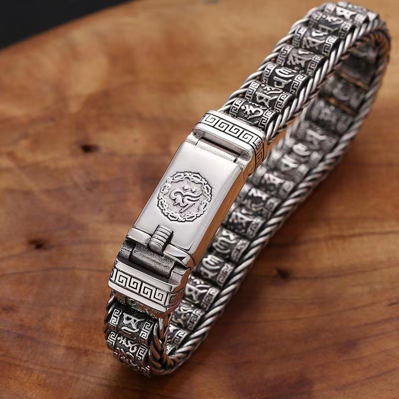 🙏 Lucky Prayer & Protection | Tibetan Wheel Bracelet in 925 Silver | Daily Wear Charm 🔮【60% OFF】