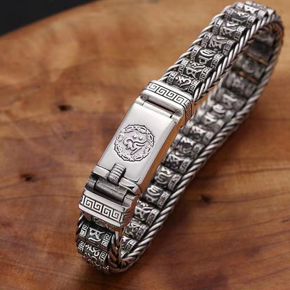🙏 Lucky Prayer & Protection | Tibetan Wheel Bracelet in 925 Silver | Daily Wear Charm 🔮【60% OFF】