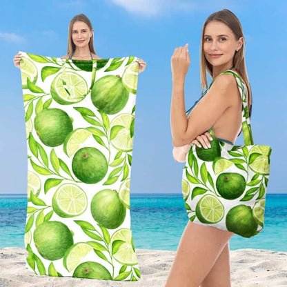 2-in-1 Convertible Beach Towel & Drawstring Backpack