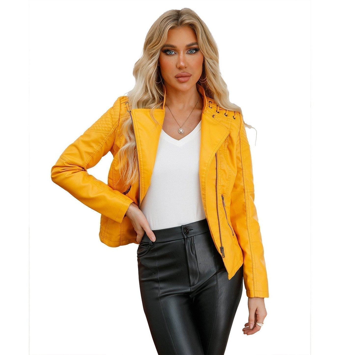 🎁Big sale 2025🎁💥 Washed Leather Jacket