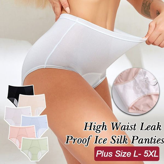 🔥Promotion - 49% discount💥High Waist Leak Proof Ice Silk Panty