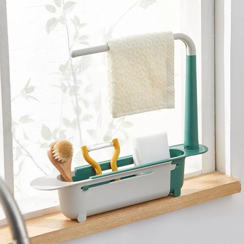 📢📢49% OFF !! ⏰Updated Telescopic Sink Storage Rack😊