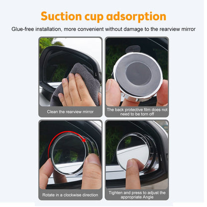 🚨 360° Adjustable Blind Spot Mirror – Wide-Angle Convex Rearview Mirror for Cars, SUVs, Trucks & Vans | Drive With More Confidence