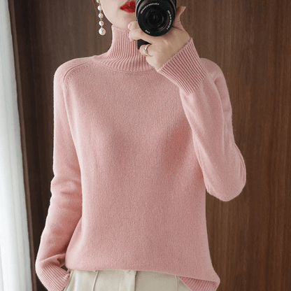 💖Limited Sale 50% OFF💖Women's Solid Turtleneck Knit Sweater