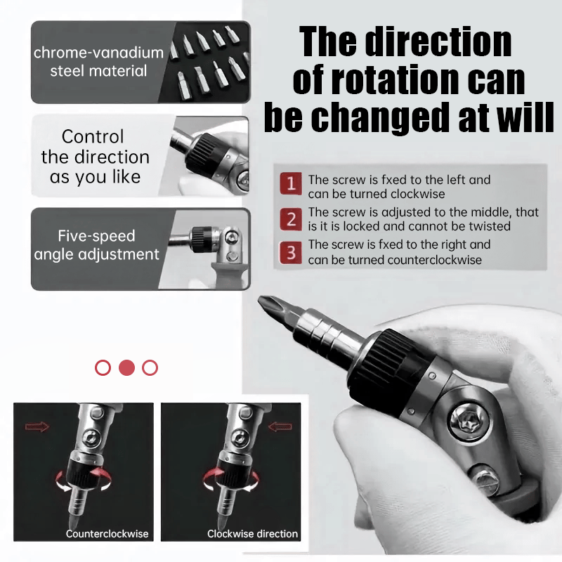 💥 11-in-1 Ratchet Screwdriver Set 🔧