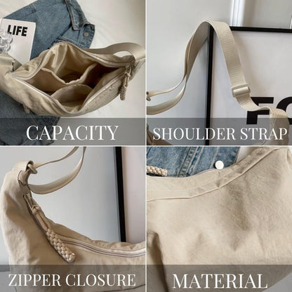 🎉Limited Offer Just ￡9.99😍Women's Fashion Plain Colour Crossbody Hobo Bag👜