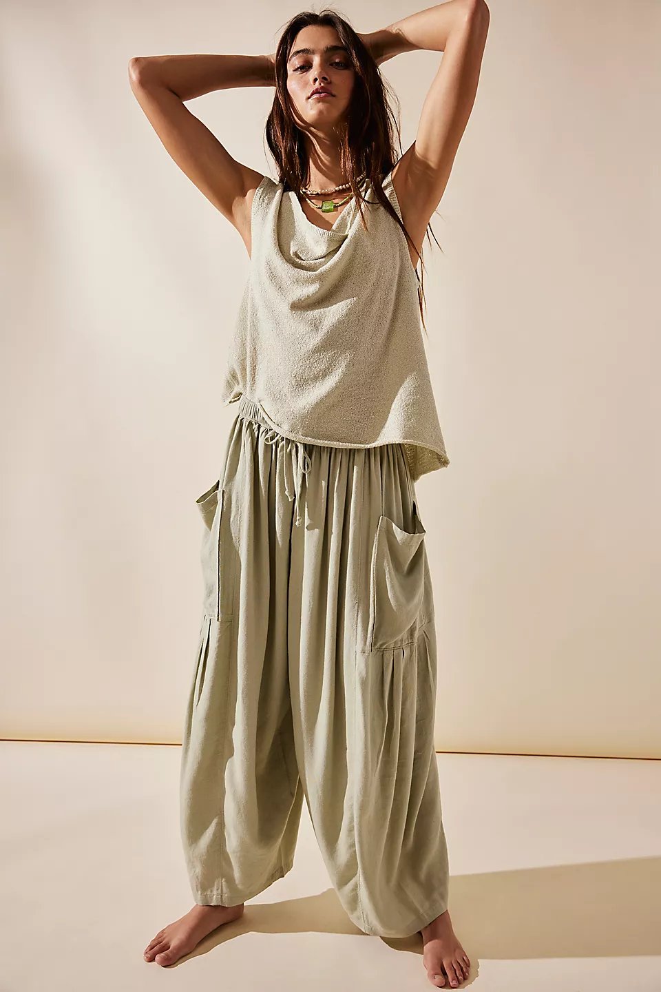 👖Women's Linen Casual Wide Leg Pants