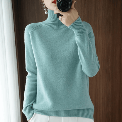 💖Limited Sale 50% OFF💖Women's Solid Turtleneck Knit Sweater