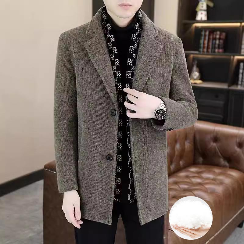 🍂Men's Mid-Length Warm Coat | Thick Down, Elegant Design