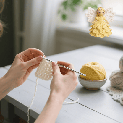🎁Crochet your own angel – Complete craft DIY