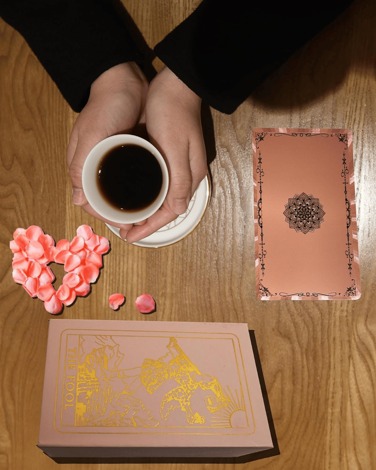✨Witchy Cauldron Rose Gold Tarot Cards with Guide Book🔮