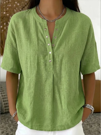 🔥Women's Casual Solid Color Blouse