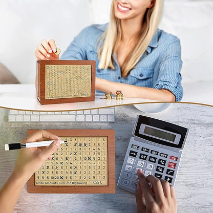 🎁 Hot Sale 49% OFF 🔥Wallet Fattening Program——Cash Vault Wooden Savings Box