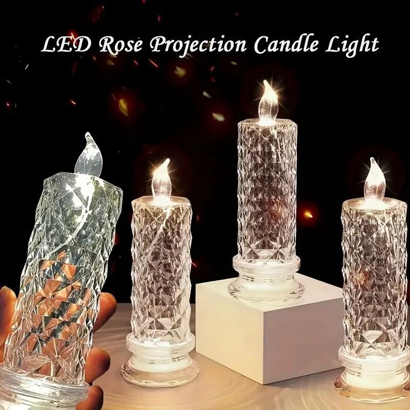 🔥🎁LED Crystal Candle Lights