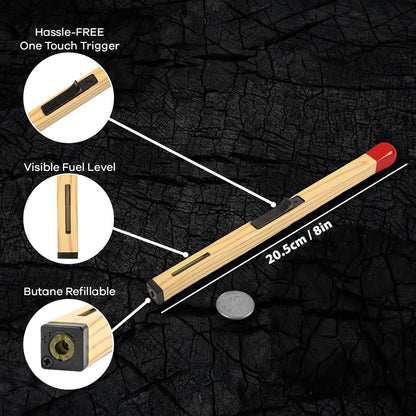 💥Hot Sale🔥Match Shape Candle Lighter🪵