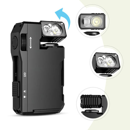 🔦✨G5 EDC Mini Flashlight with Rotating Head - Intelligent Adaptive Lighting for Ultimate Adventures 🧭⚡