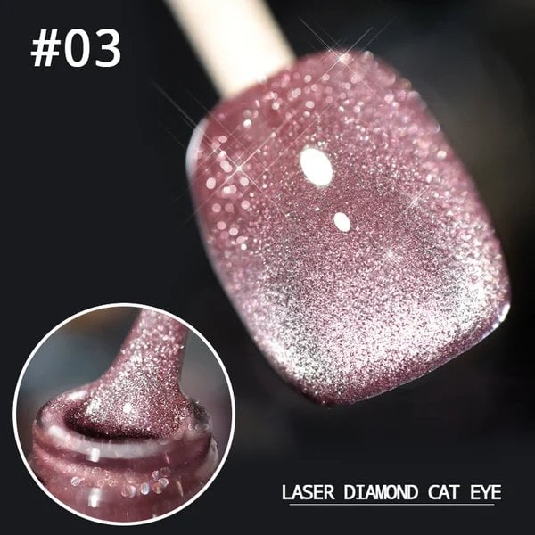 💅Laser Diamond Cat Eye Nail Polish💎