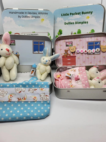 🎉Easter Best Gift 49% OFF🎁🐇Bunny Mummy Tiny Plush Pocket Tin