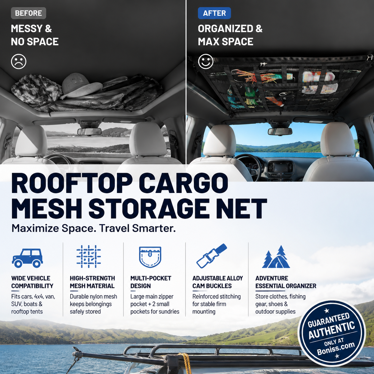 🔥Car Roof Storage Bag