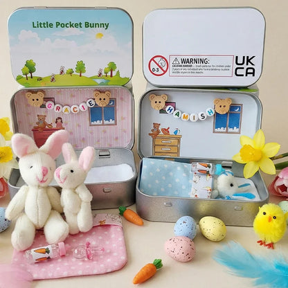 🎉Easter Best Gift 49% OFF🎁🐇Bunny Mummy Tiny Plush Pocket Tin