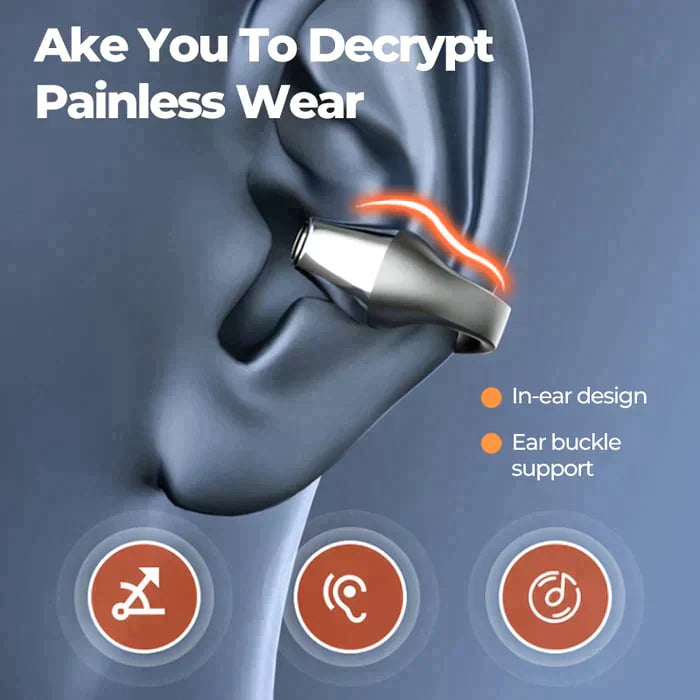 🔥2024 New Hot Sale 49% Off🔥Wireless Ear Clip Bone Conduction Headphones